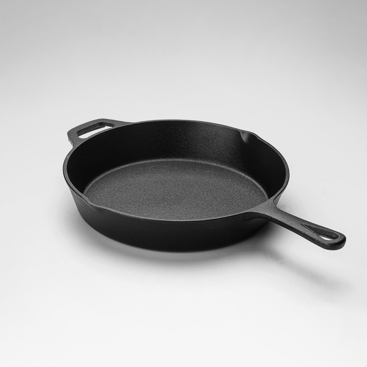 Cast iron flat bottom nonstick pan