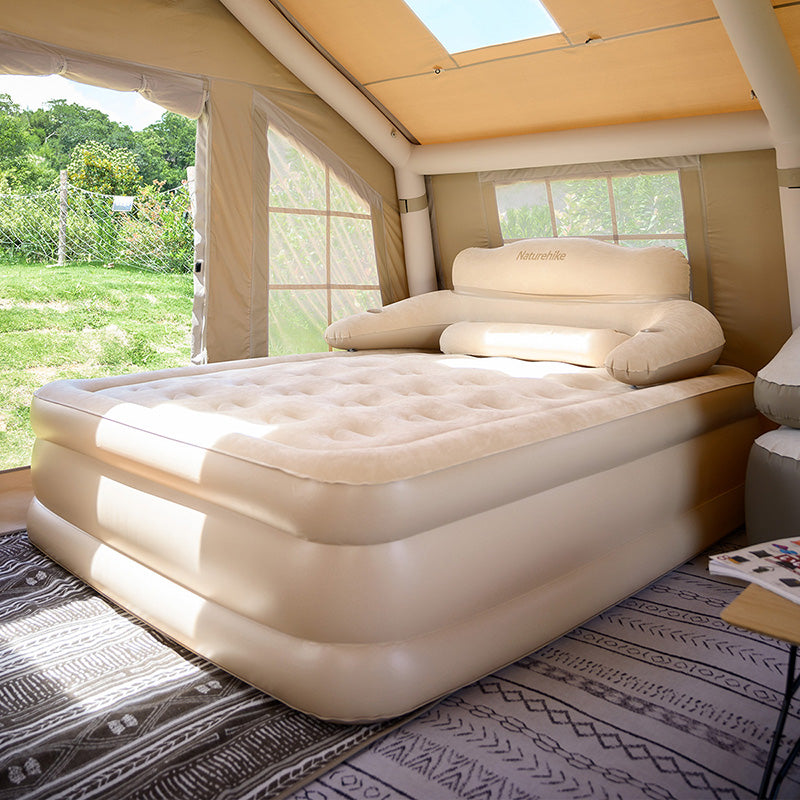 Couple's widened inflatable 46cm mattress - including air pump
