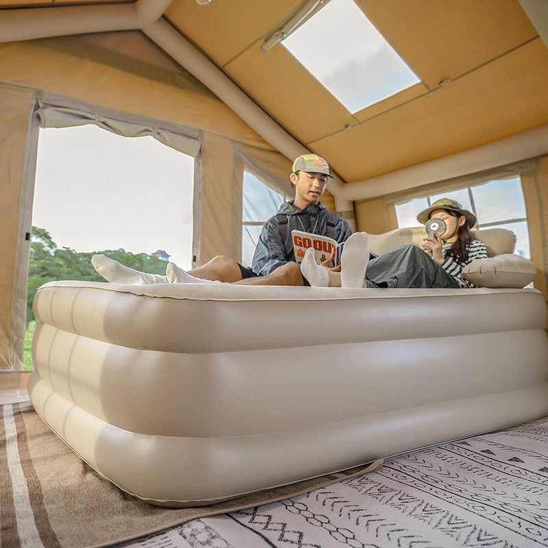 Couple's widened inflatable 46cm mattress - including air pump