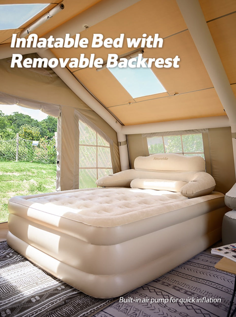 Couple's widened inflatable 46cm mattress - including air pump