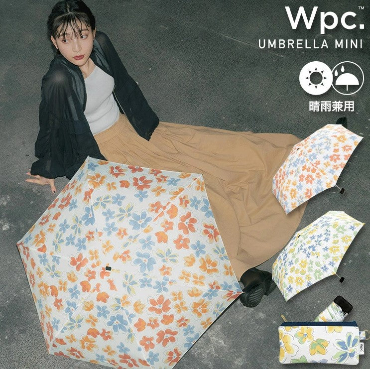 Flowery pocket-shaped umbrella
