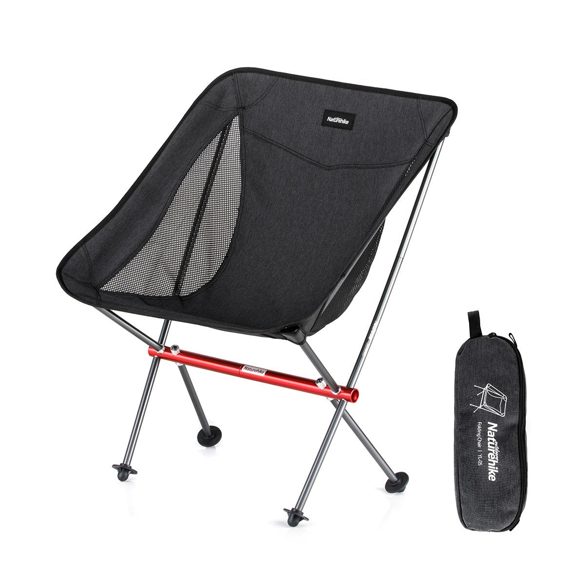 YL05 休閒折疊長背月亮椅 alu folding moon chair(Black)