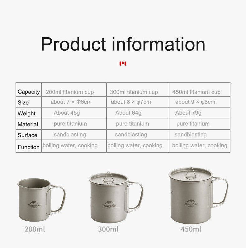 20CJ 鈦合金杯 200ml Titanium Cup