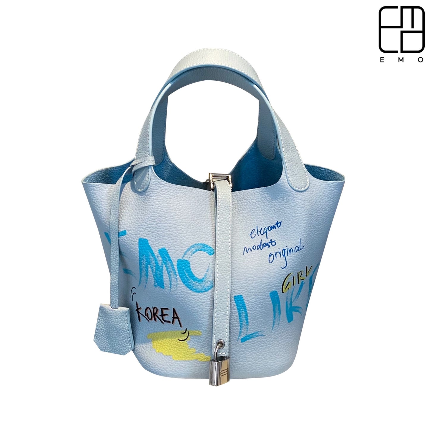 塗鴉圓桶包 Graffiti Handbag Small with Lock