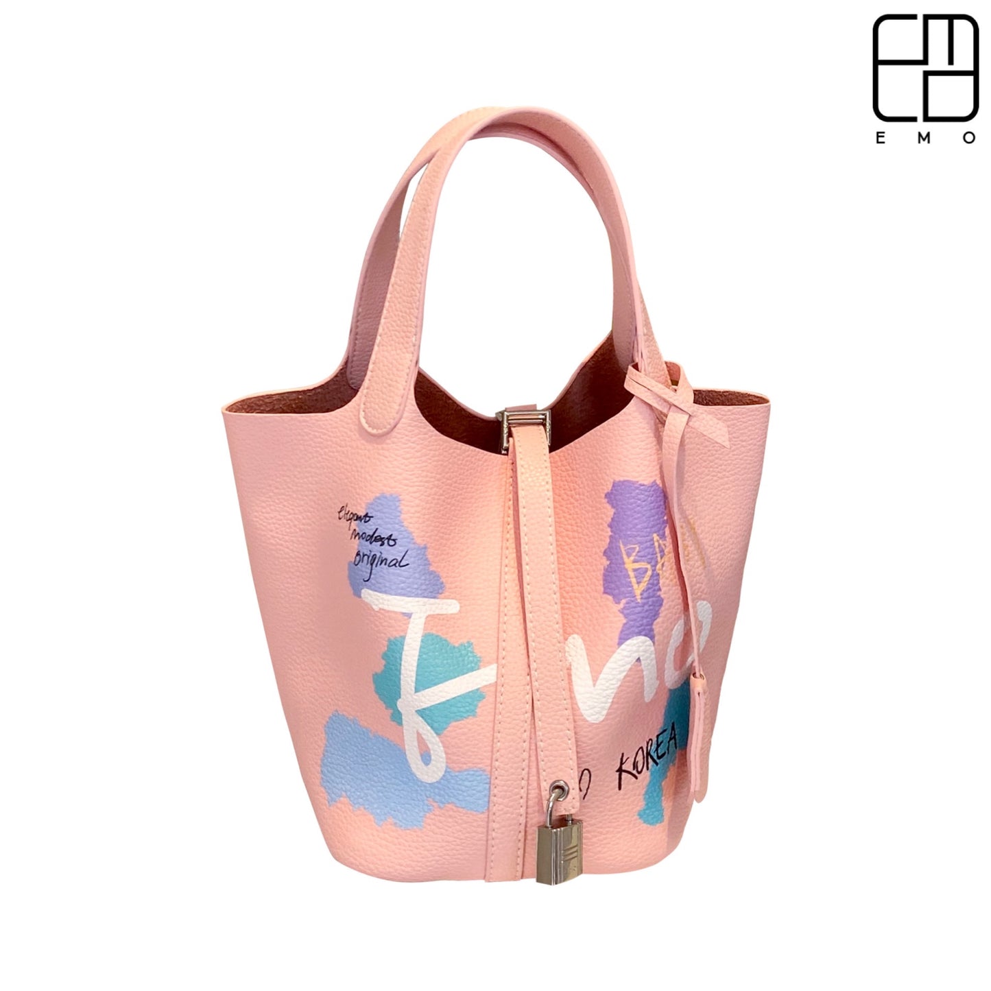 塗鴉圓桶包 Graffiti Handbag Small with Lock