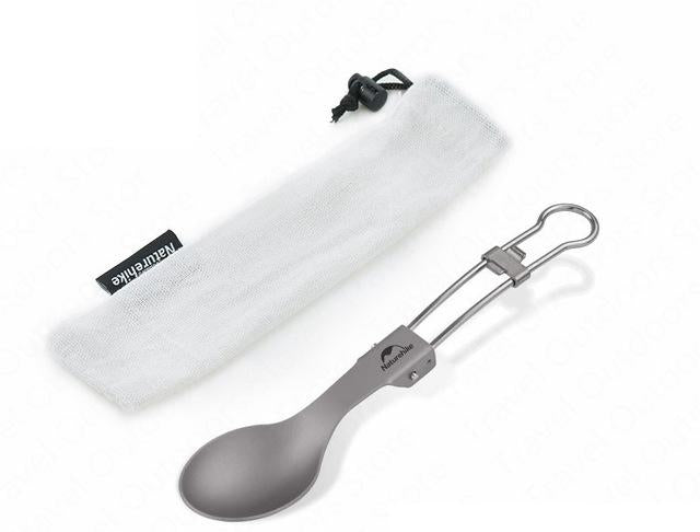 C001 Titanium Alloy Outdoor Travel Folding Tableware - Spoon