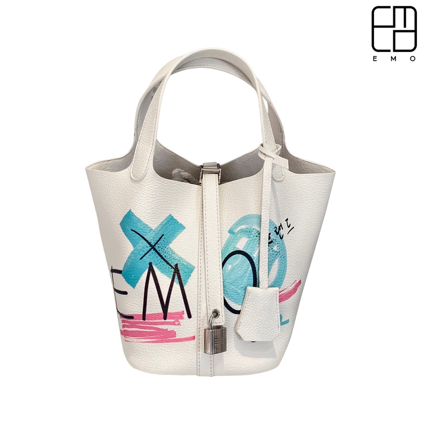 塗鴉圓桶包 Graffiti Handbag Small with Lock