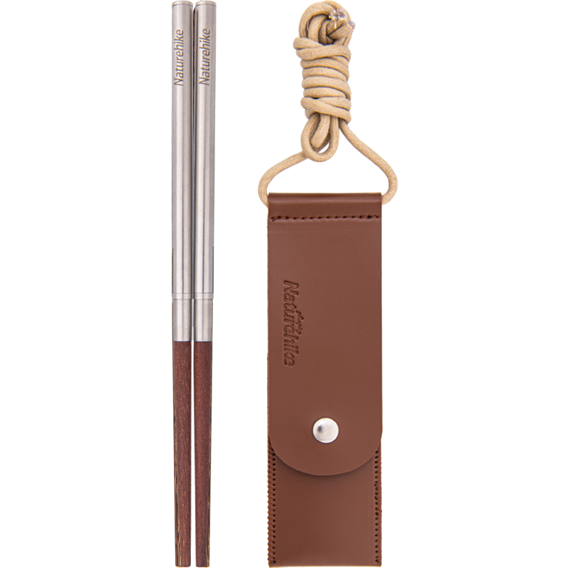 Foldable Wood Stainless Steel Chopsticks(Wood) NH20CJ010