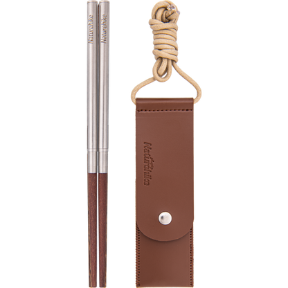 Foldable Wood Stainless Steel Chopsticks(Wood) NH20CJ010