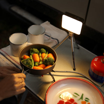 Three-color light camping light (black) Moonlight Camping Light 9000mAh (Black)