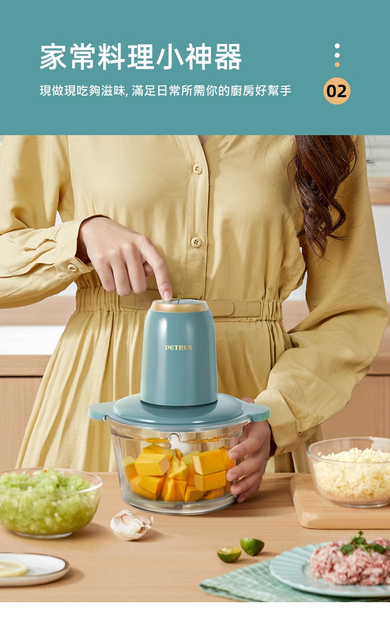 Multifunctional mixing household small meat grinder PE1320