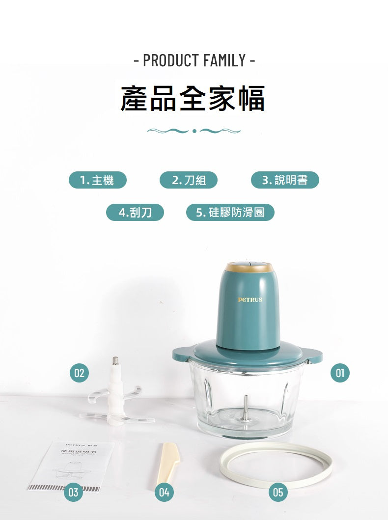 Multifunctional mixing household small meat grinder PE1320