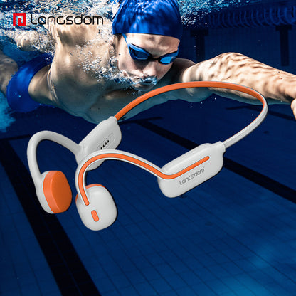 Professional grade ear bone conduction swimming waterproof headphones