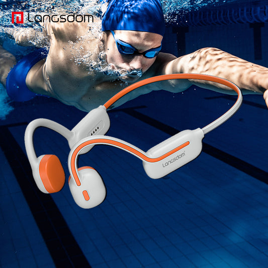 Professional grade ear bone conduction swimming waterproof headphones