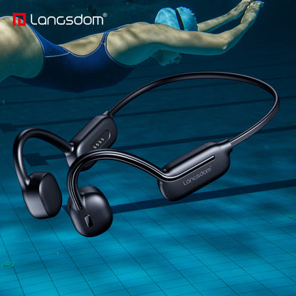 Professional grade ear bone conduction swimming waterproof headphones