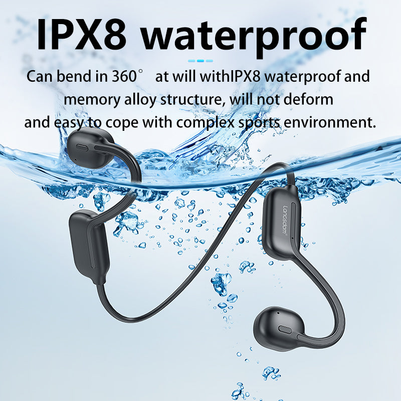 Professional grade ear bone conduction swimming waterproof headphones