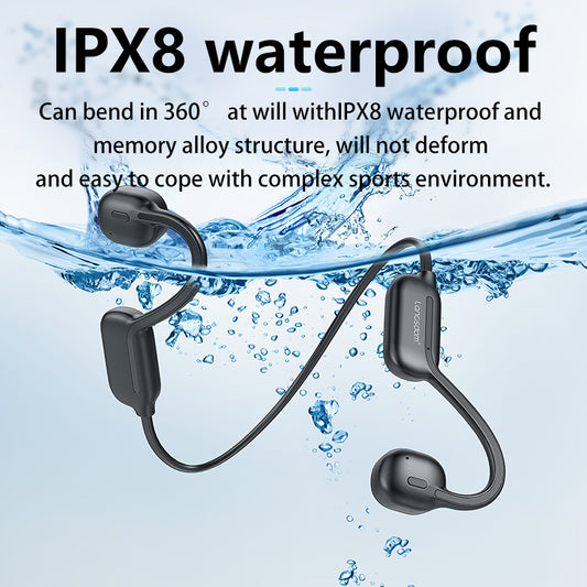 Professional grade ear bone conduction swimming waterproof headphones