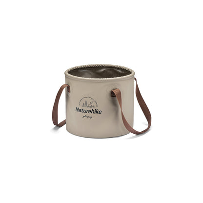 10L Foldable Round Bucket (Light Brown)