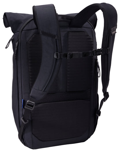 Paramount Laptop Backpack 24L - Black/Dark Green/Brown