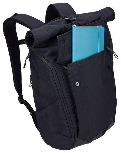 Paramount Laptop Backpack 24L - Black/Dark Green/Brown