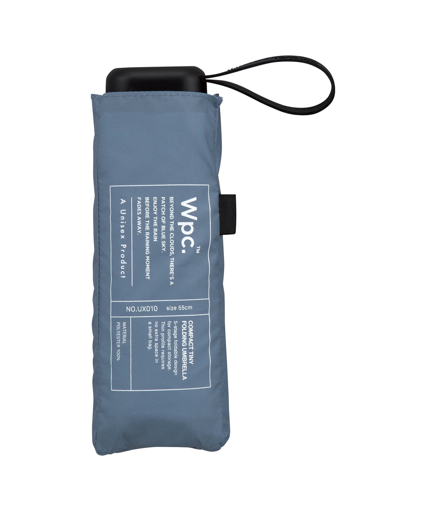 Pocket Solid Color Shrinkable Umbrella