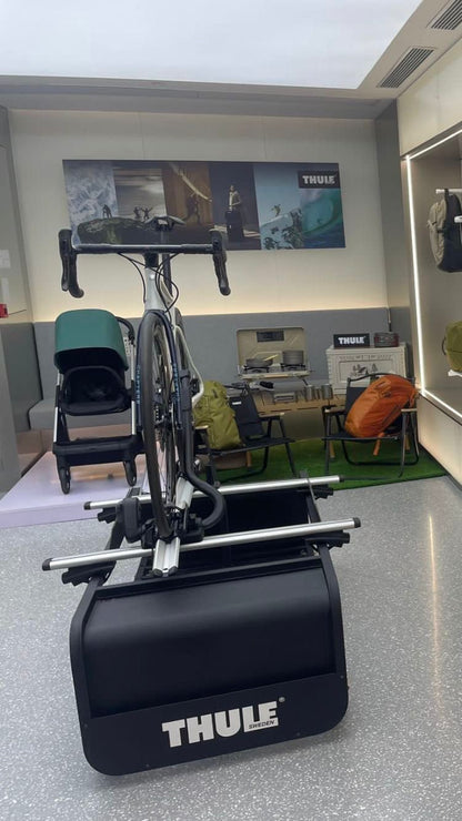 THULE X BMW camping theme showroom