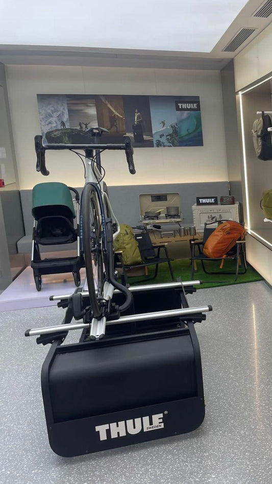 THULE X BMW camping theme showroom
