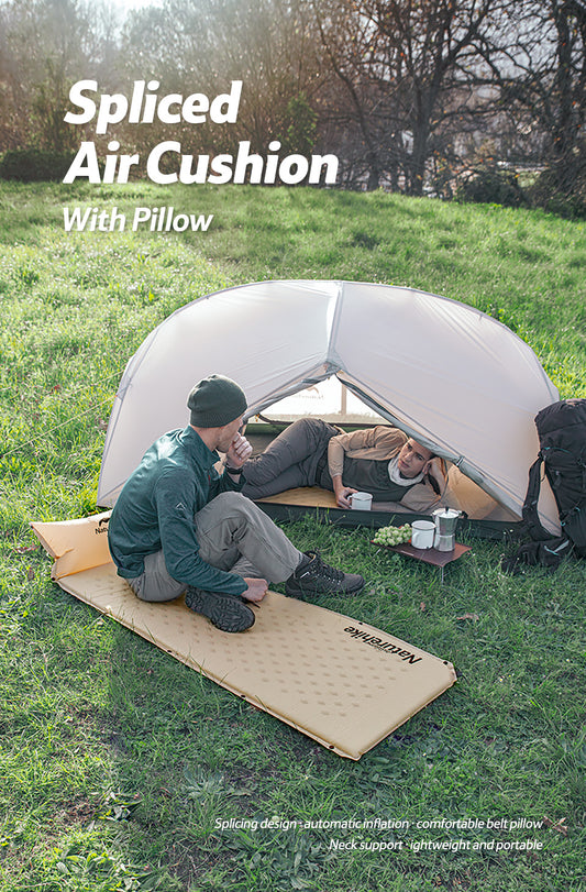 Q002 Camping automatic inflatable mattress with pillow