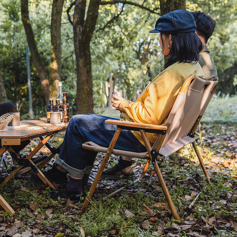 Outdoor folding double chair
