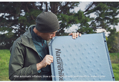 Q002 Camping automatic inflatable mattress with pillow