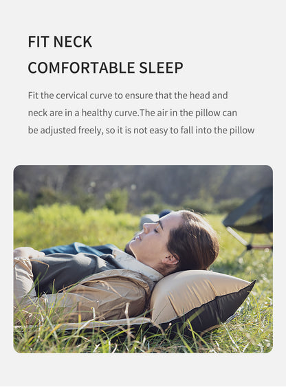 Q002 Camping automatic inflatable mattress with pillow