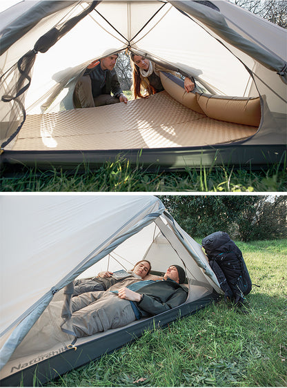 Q002 Camping automatic inflatable mattress with pillow