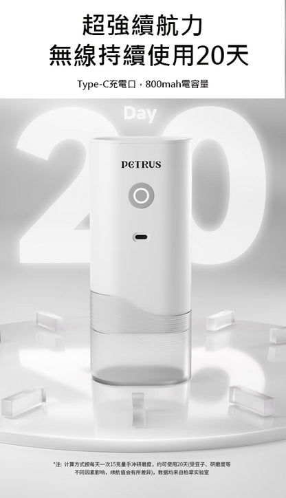 Portable electric grinder│Type-C‧Stainless steel blade‧Automatic‧Cordless‧Fine grinding