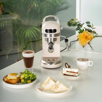 Home-style semi-automatic smart espresso machine│Brewing‧Made at home‧Manual‧High temperature and low pressure extraction‧Milk foam‧Latte art