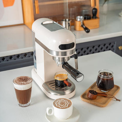 Home-style semi-automatic smart espresso machine│Brewing‧Made at home‧Manual‧High temperature and low pressure extraction‧Milk foam‧Latte art