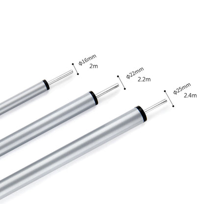 2米鍍鋅鐵四段天幕柱(兩支裝) 4 Section 2m Steel Canopy Poles Set (2pcs)