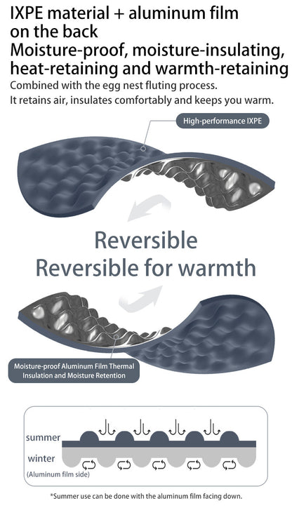 Single foldable camping mattress
