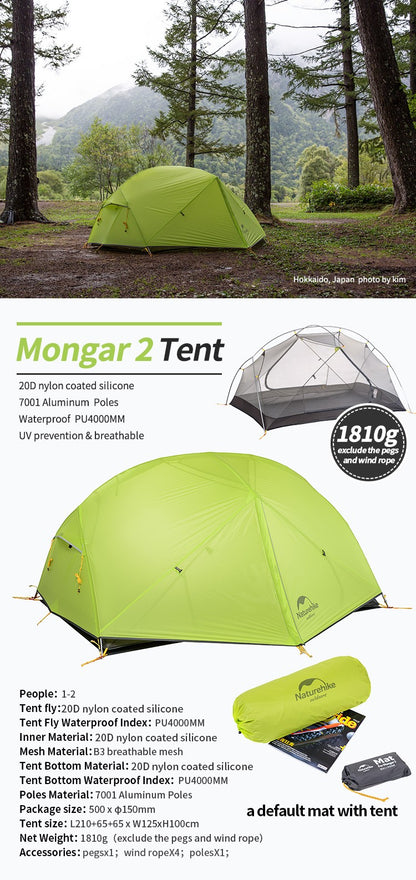 Mongar ultralight two-person tent