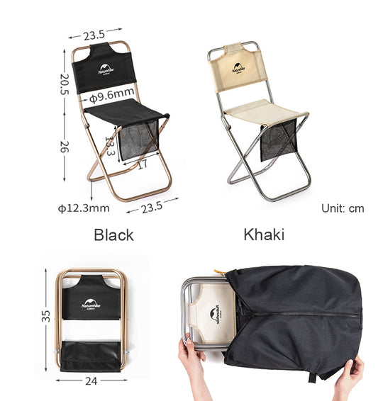 MZ01 leisure folding chair with backrest