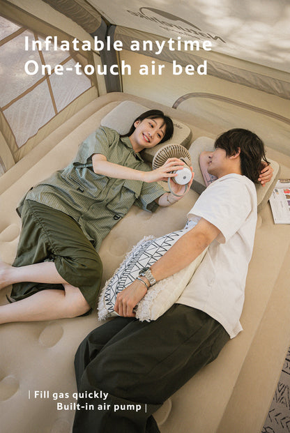 CD04 PVC couple air mattress with air pump-Kaqi