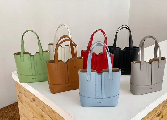 Microfiber leather bucket bag