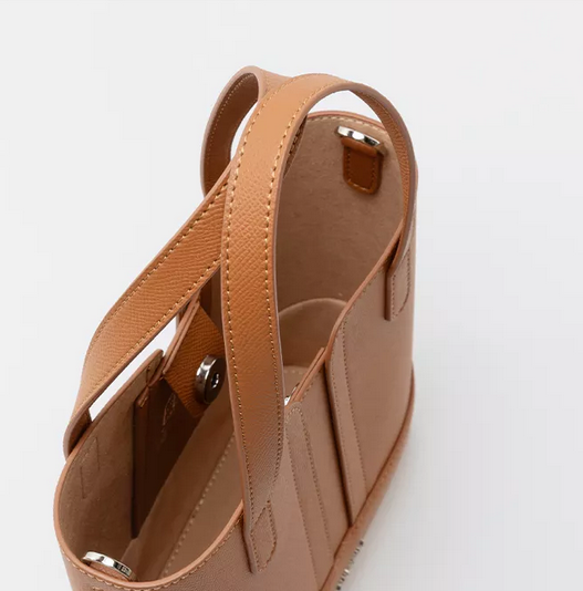 Microfiber leather bucket bag