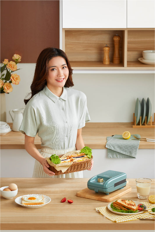Breakfast sandwich machine│3 minutes to complete delicious food‧waffles‧reheating