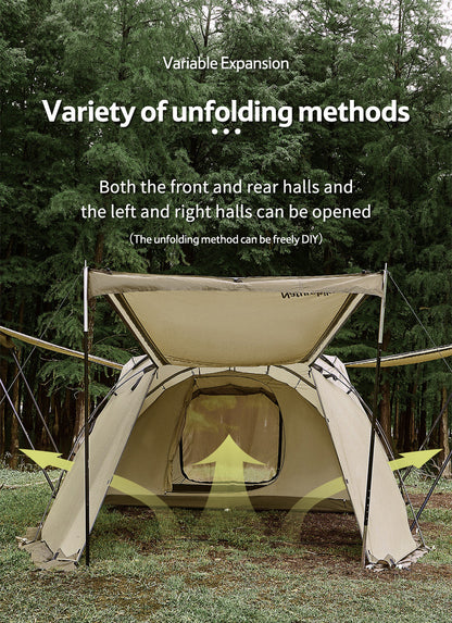 UPF50+ Aries β tunnel tent for four to six people