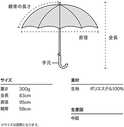 檸檬香氣系列長雨傘 - 黑
