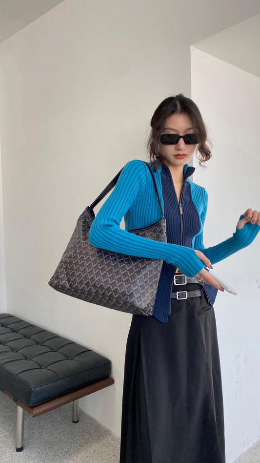 Classic Dog Tooth HOBO Bag