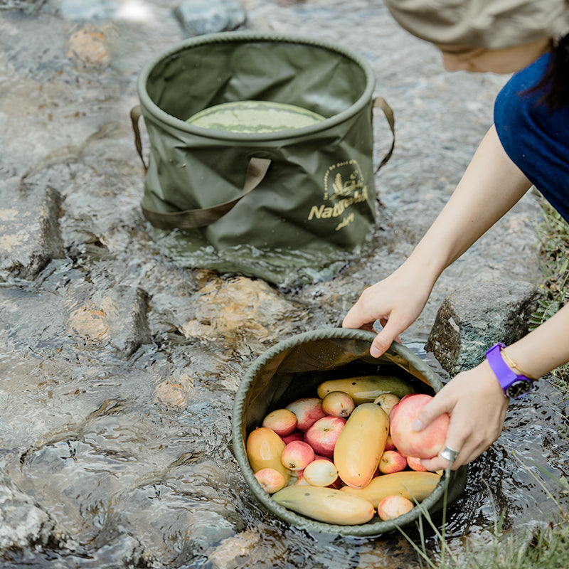 20L Foldable round bucket (Army Green)