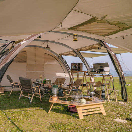 Cloud vessel tunnel tent four to six person tent