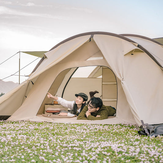 Cloud vessel tunnel tent four to five person tent
