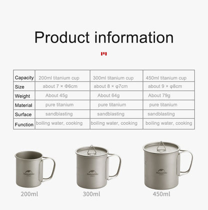 20CJ Titanium Cup 450ml Titanium Cup